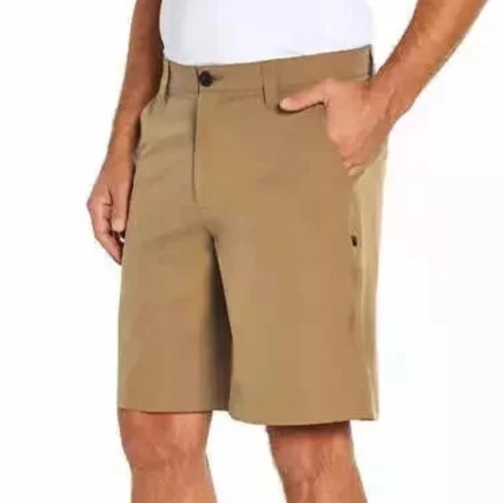 Orvis Men's Flat Front Tan Shorts Size 32 New